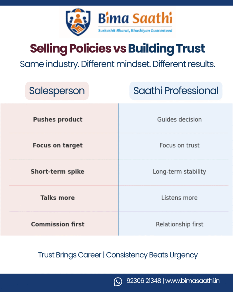 Insurance Salesperson vs Bima Saathi