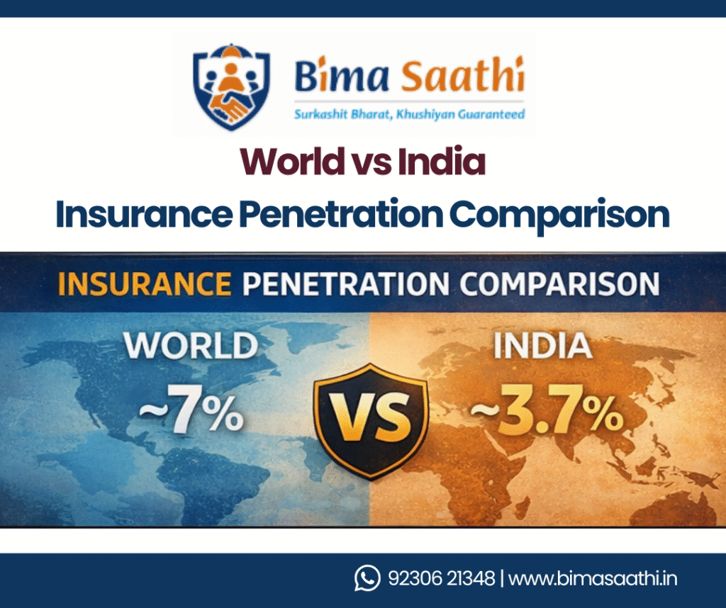 Insurance Penetration in World vs India